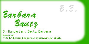 barbara bautz business card